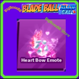 Heart Bow Emote - Blade Ball