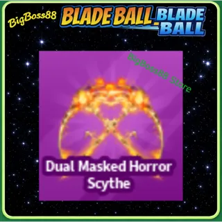 Dual Masked Horror Scythe - Blade Ball