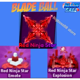 Red Ninja Star Full set - Blade Ball