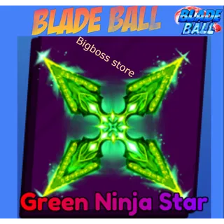 Green Ninja Star - Blade Ball