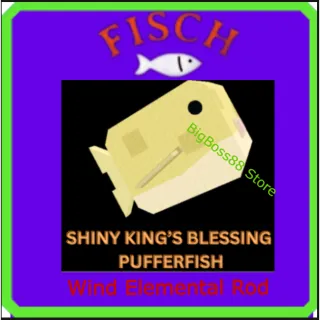 Shiny King's Blessing Pufferfish + Nova Resin - Fisch