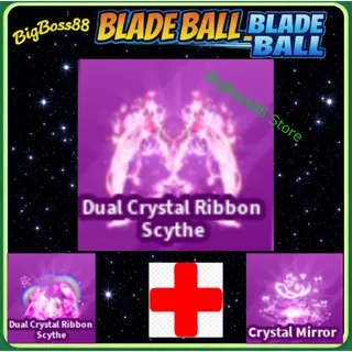 Dual Crystal Ribbon Scythe Full set - Blade Ball