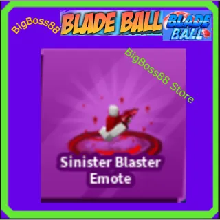 Sinister Blaster Emote - Blade Ball