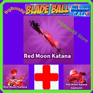 Red Moon Katana Full set - Blade Ball