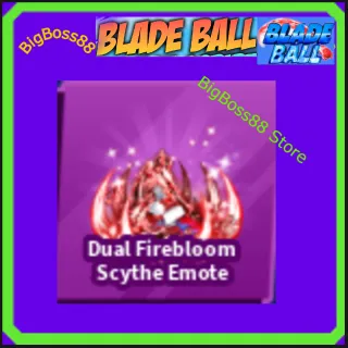 Dual Firebloom Scythe Emote - Blade Ball