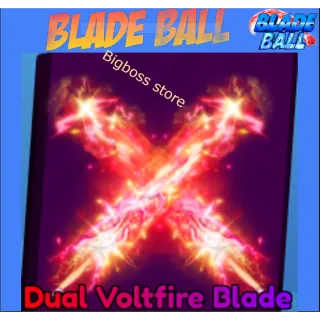 Dual Voltfire Blade - Blade Ball