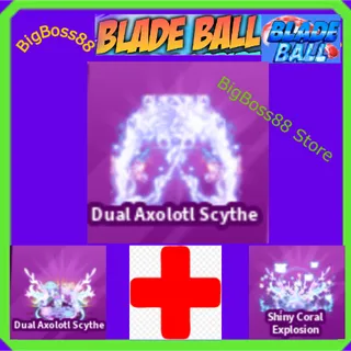 Dual Axolotl Scythe Full set - Blade Ball