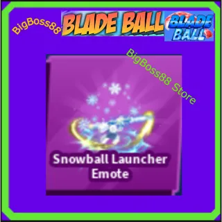 Snowball Launcher Emote - Blade Ball