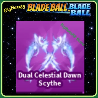 Dual Celestial Dawn Scythe - Blade Ball