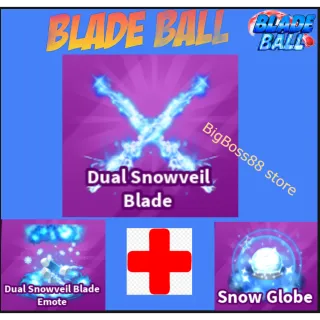 Dual Snowveil Blade Full set - Blade Ball