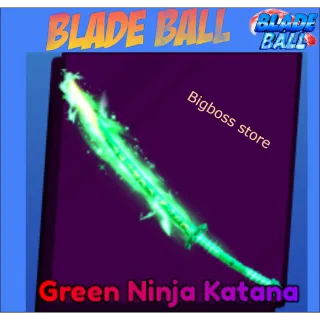 Green Ninja Katana - Blade Ball