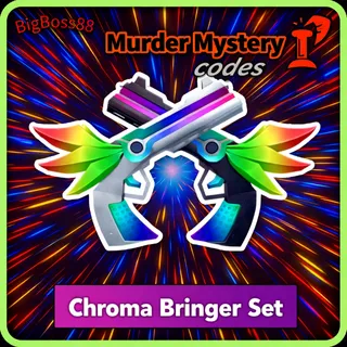 Chroma Swirly Gun , Chroma Luger, Chroma ElderWood Blade, Chroma Bringer Set , Chroma Candleflame - Murder Mystery 2 / MM2