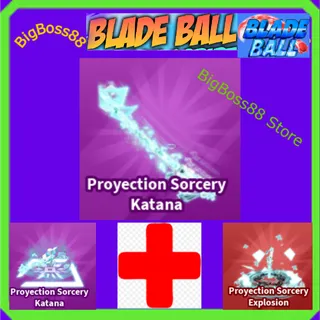 Proyection Sorcery Katana Full set - Blade Ball