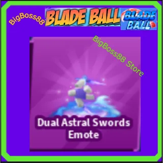 Dual Astral Swords Emote - Blade Ball