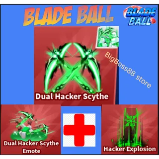 DUAL HACKER SCYTHE Full Set - Blade Ball