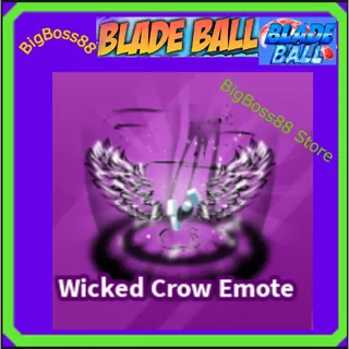 Wicked Crow Emote - Blade Ball