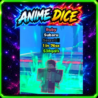 Unit Ruby Subaru Secret 1 in 76sx $38qds 3 - Anime Dice