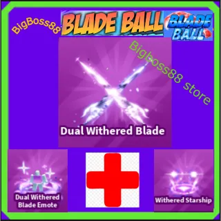 Dual Withered Blade Full set - Blade Ball