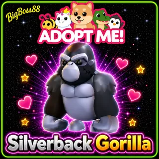 x3 Silverback Gorilla - Adopt Me