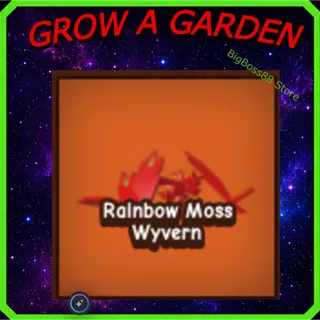 Rainbow Moss Wyvern - Grow A Garden