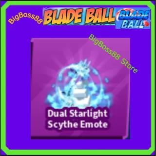 Dual Starlight Scythe Emote - Blade Ball