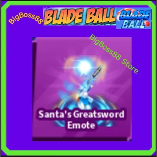 Santa's Greatsword Emote - Blade Ball