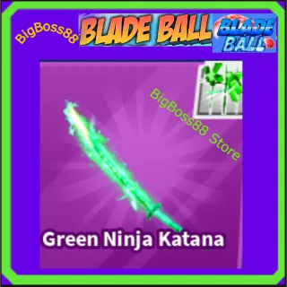Green Ninja Katana Finisher - Blade Ball