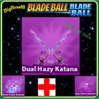 Dual Hazy Katana Full set - Blade Ball