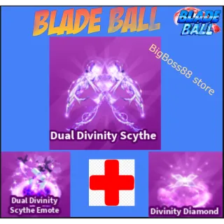 Dual Divinity Scythe Full set - Blade Ball