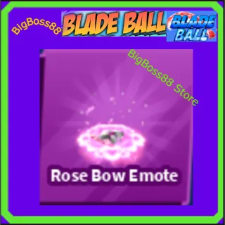 Rose Bow Emote - Blade Ball