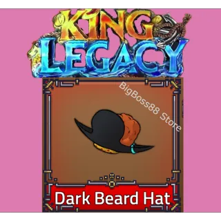Dark Beard Hat - King Legacy