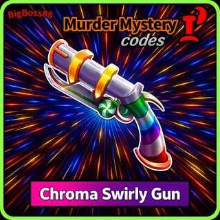 Chroma Swirly Gun - Murder Mystery 2 / MM2