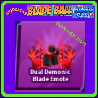 Dual Demonic Blade Emote - Blade Ball