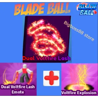 Dual Voltfire Lash Full set - Blade Ball