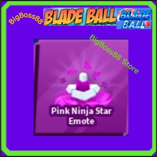 Pink Ninja Star Emote - Blade Ball