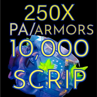 250 Armors for Scrip