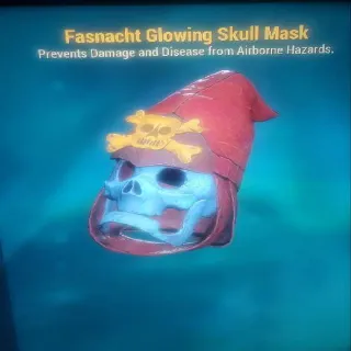 Fasnacht Glowing Skull Mask