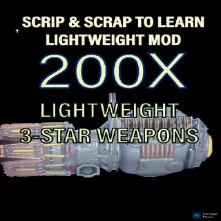 200 3-Star Lightweight Weapons For Scrip