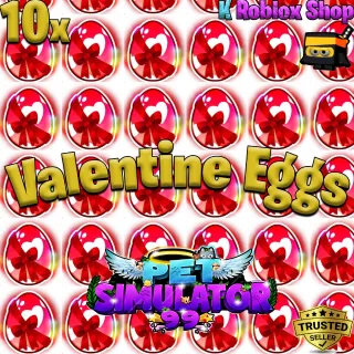 10x Valentines Eggs