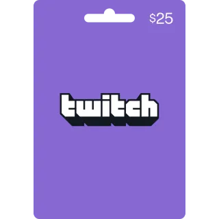 Twitch Gift Card $25 (US Only)