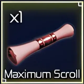 1x Maximum Scroll | Max Scroll | Fast Delivery And Cheapest  | Jujutsu Infinite