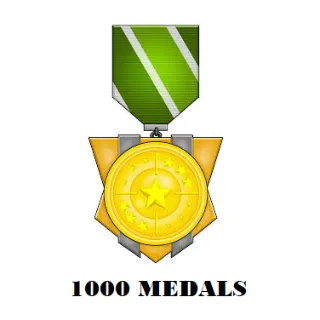 1000 Medals | Fast Delivery And Cheapest | %100 Safe | War Tycoon