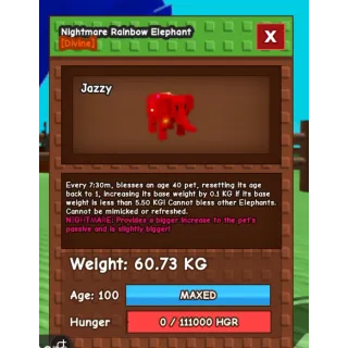 Nightmare mutation & weight boosting