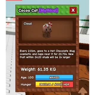 COCOA CAT 60 KG ++ HUGE TITANIC