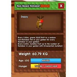 RED NOSED REINDEER NIGHTMARE HUGE 60.79 KG 