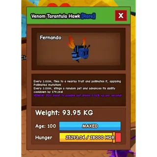 VENOM TARANTULA HAWK 93.95KG TITAN GODLY