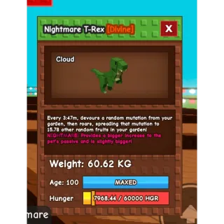 HUGE NIGHTMARE T-REX 60KG ++