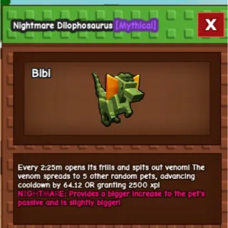 NIGHTMARE HUGE DILOPHOSAURUS DILO 60 kg PLUS