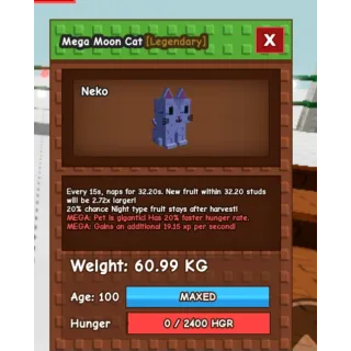 MEGA MOON CAT 60 KG ++ HUGE TITANIC