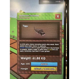 GIANT GOLEM TSUCHINOKO 61KG ++ RARE DLC PET